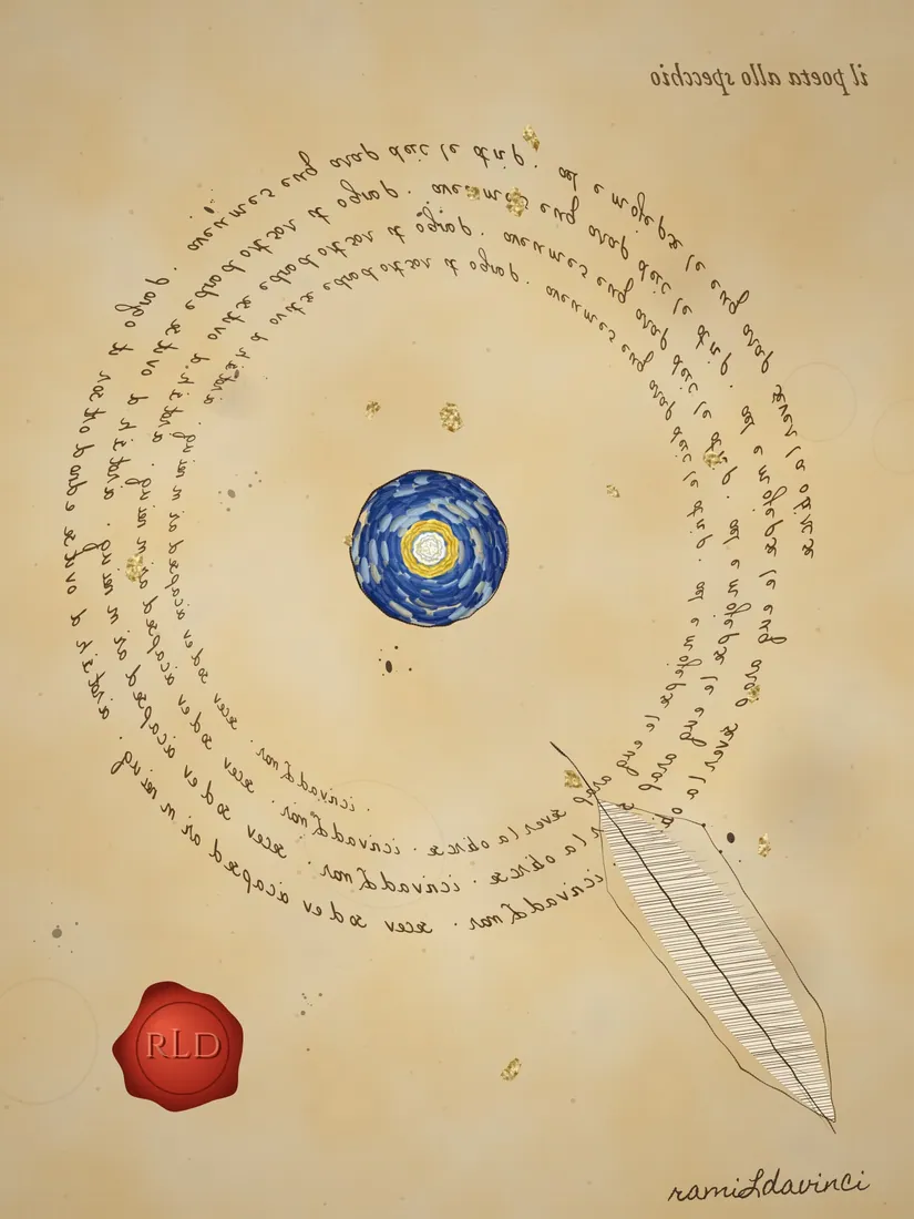 El poeta en espejo — ramiLdavinci
